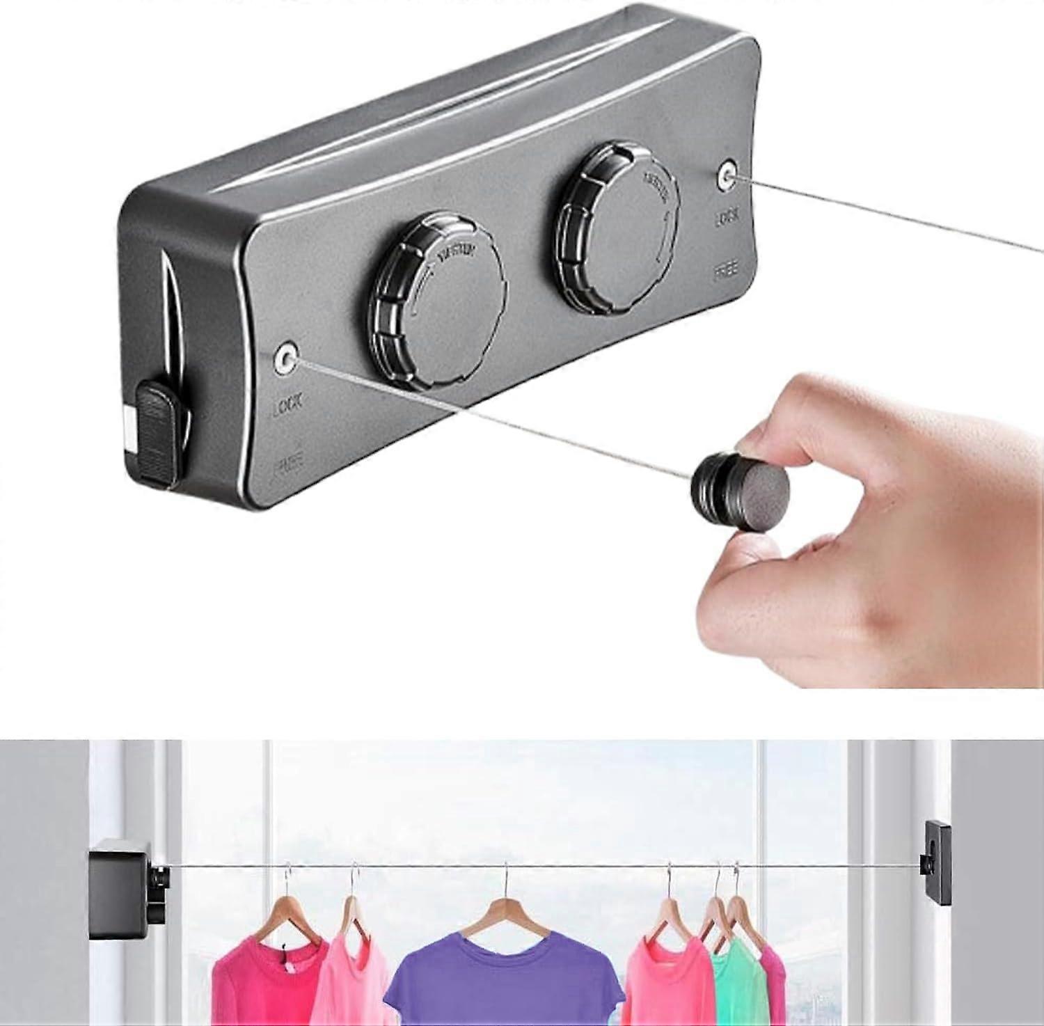 Balcony retractable clothesline, retractable outdoor clothesline