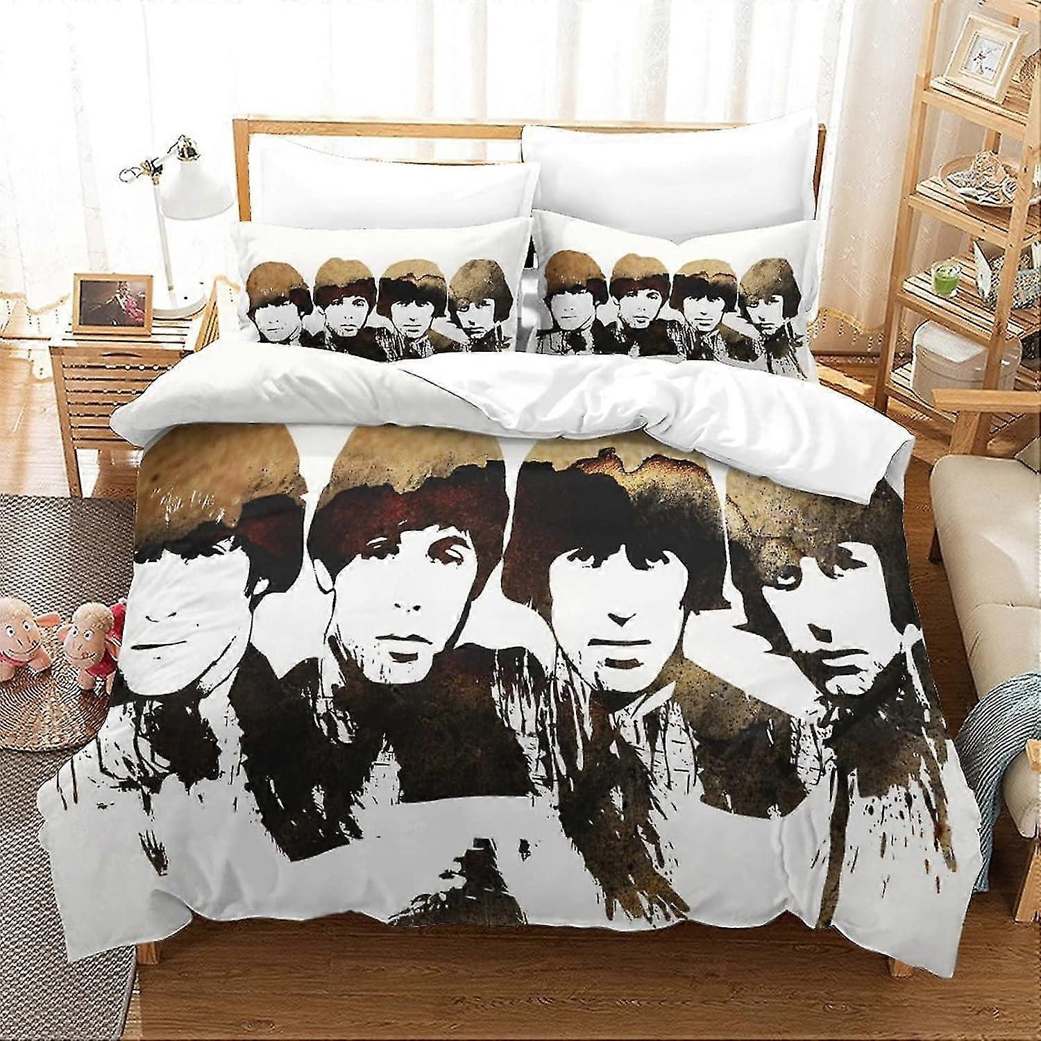 Conjunto de capa de edredão leve e respirável para crianças, adolescentes, adultos com impressão 3D e fronha