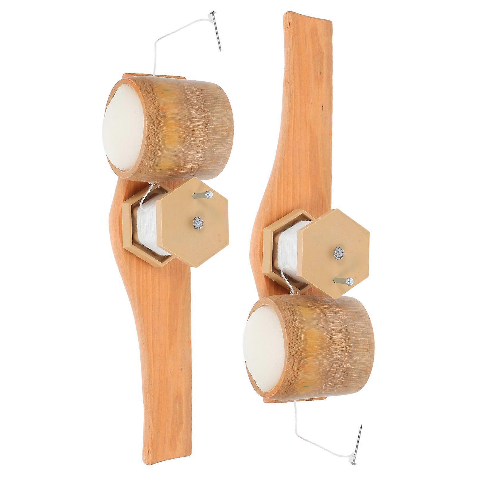 Woodworking Level Marker Vintage Design Bamboo For Cutting Compact Tool 2Pack