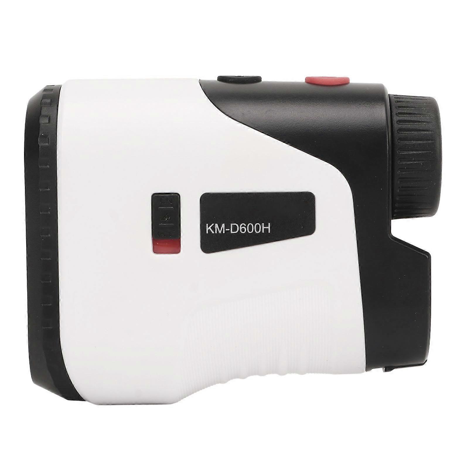 Golf Rangefinder High Accuracy 6.5X Magnification Clear View 656yd Laser Distance Meter with Slope Switch for Hunting White 