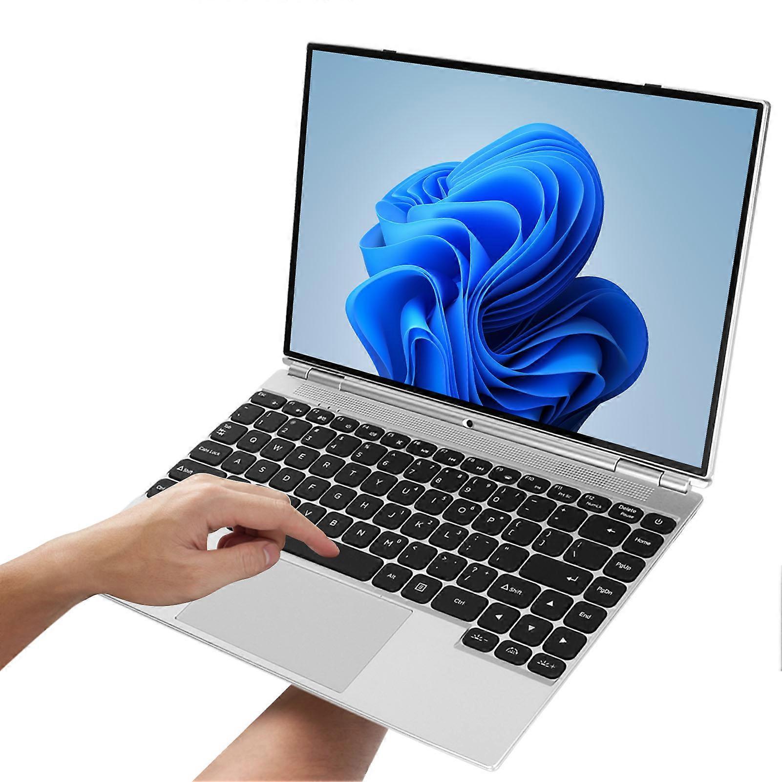 14 Inch Laptop Touch Display 16GB RAM Fingerprint Reader Quad Core RGB Backlit Tablet Laptop for Travel