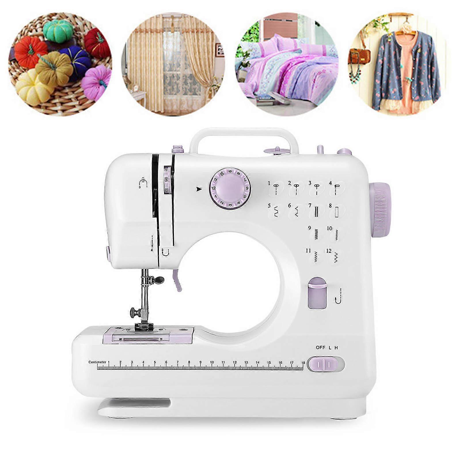 Mini Sewing Machine Multifunction Portable Electric Sewing Machine for Household