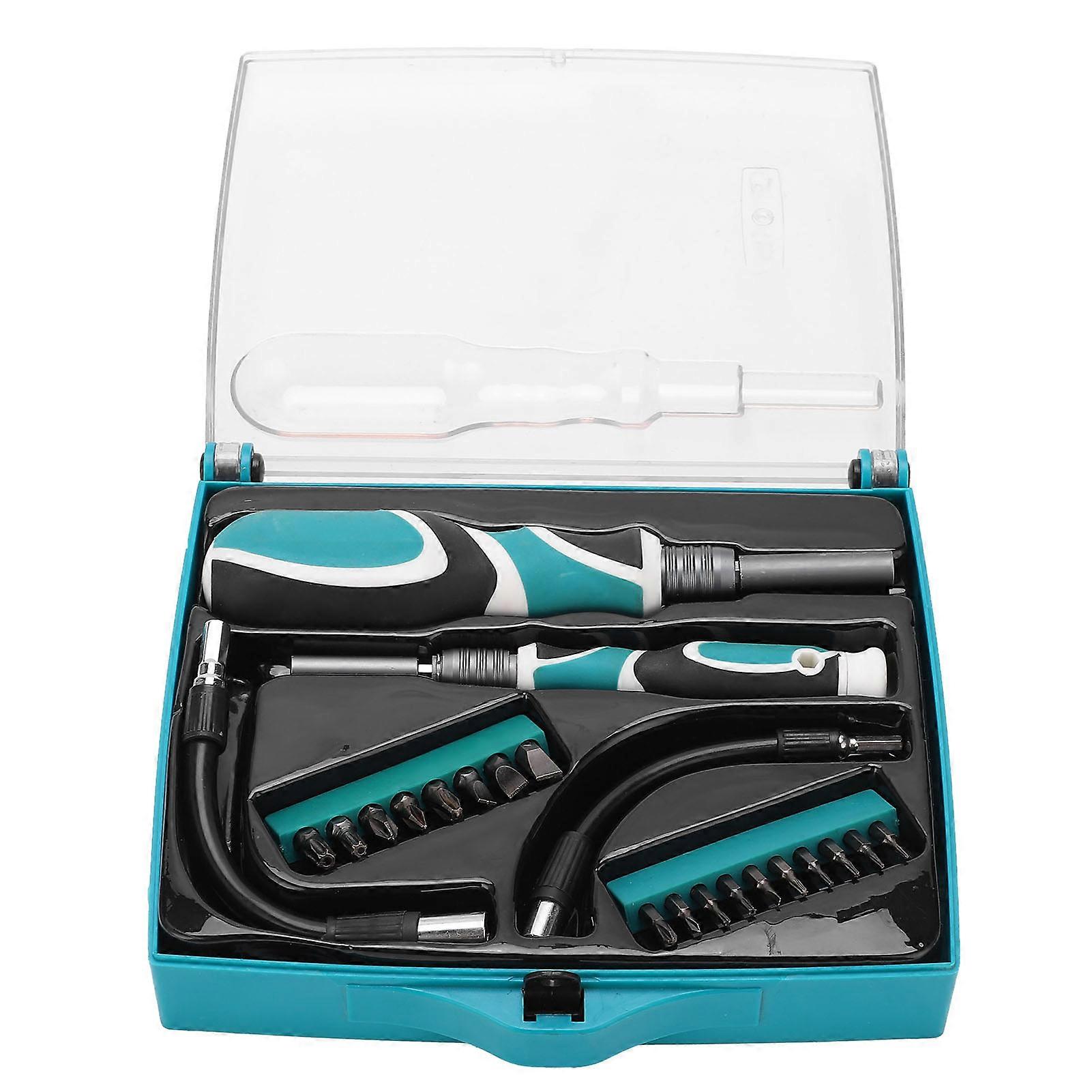 22Pcs Socket Screwdriver Kits Bits Chrome Vanadium Alloy Hose Extension Rod MultiFunction Tool