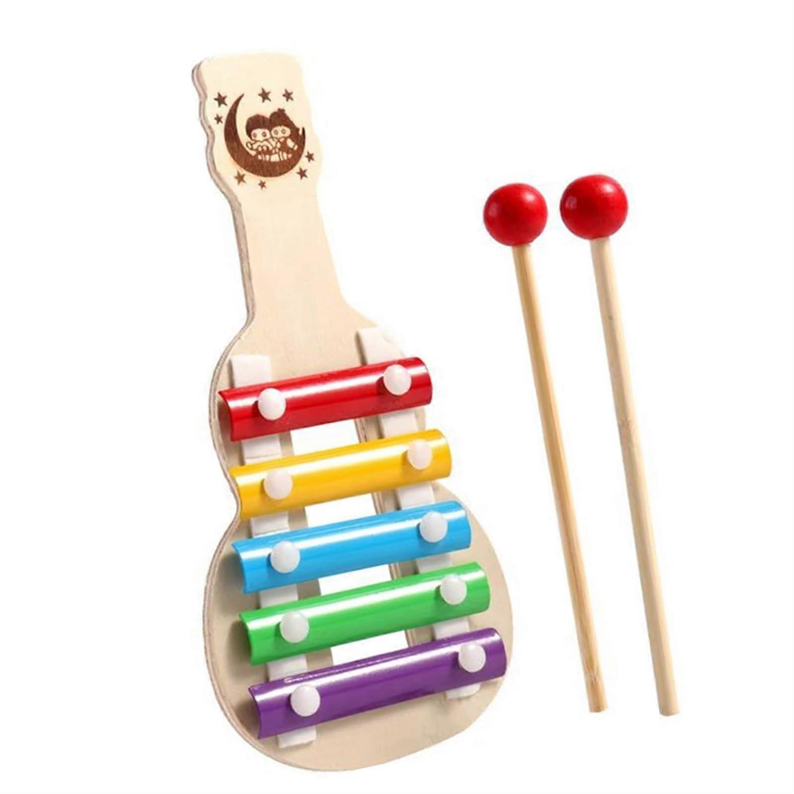 Wooden Xylophone 5 Button Xylophone for Beginners Professional Xylophone for Practice Playing a Musical Instrument