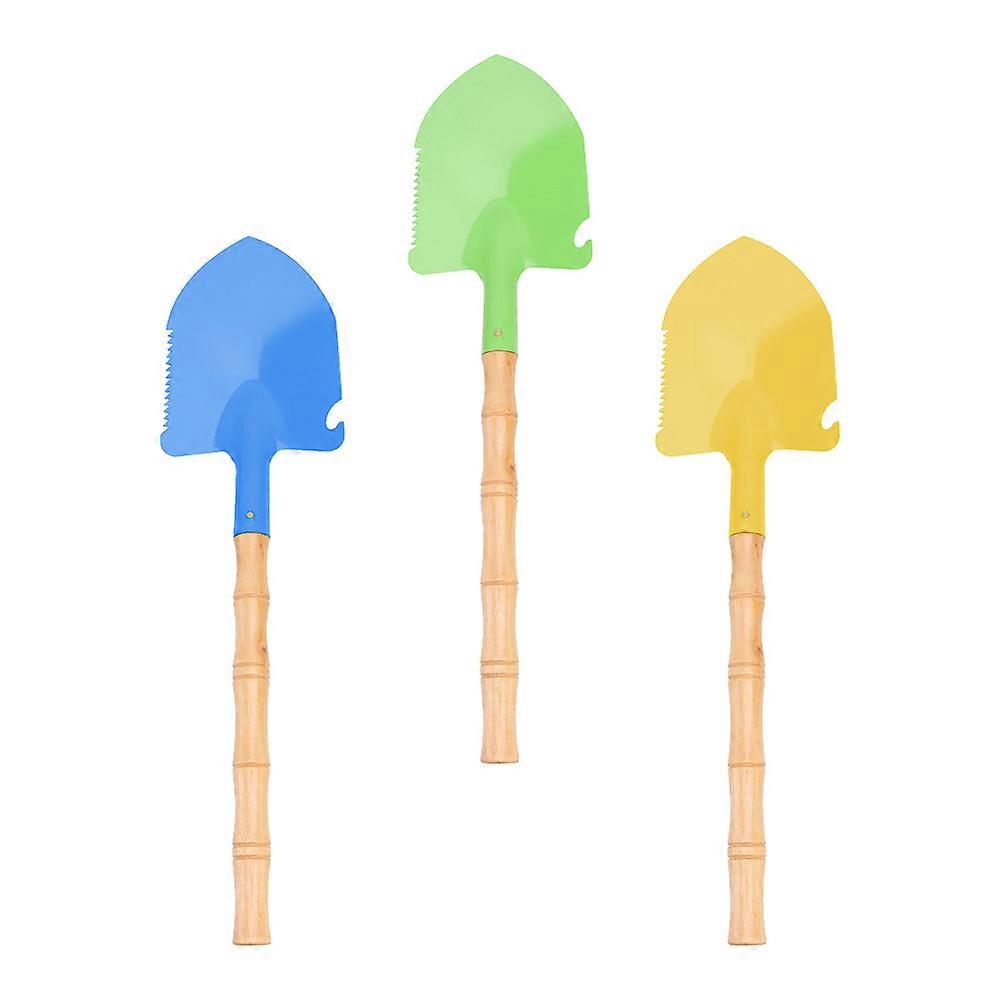 Sand Beach Playthings Creative Beach Children Playthings Snow Activities 39X10X2CM Iron Wood Sand Play Imagination Development 3Pcs