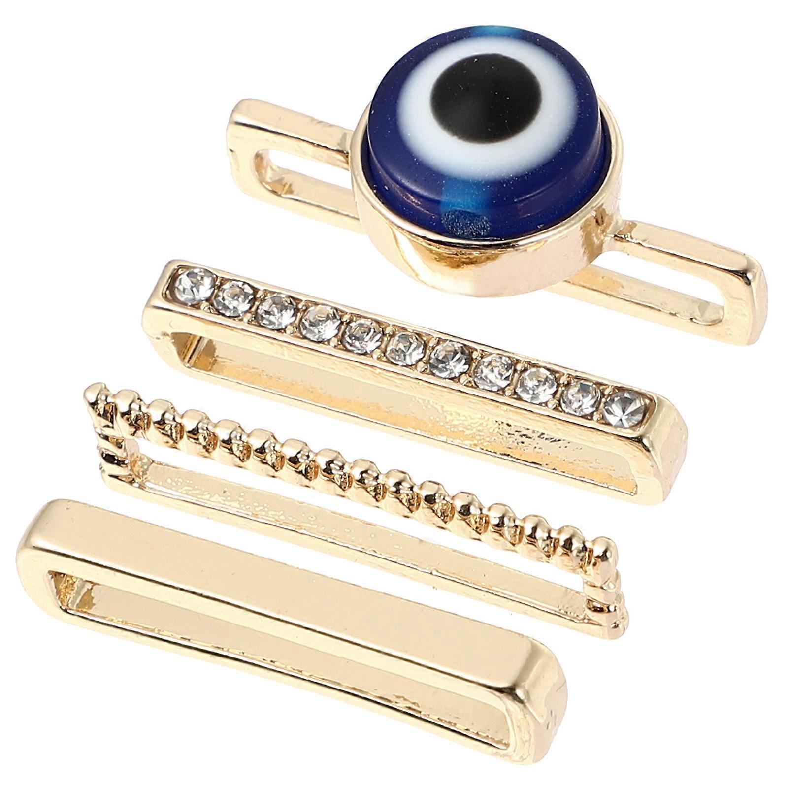 4pcs Durable Silicone Watch Band Charms Decorative Rings for Smartwatch Compatible with Various Models Eye Catching Accessories