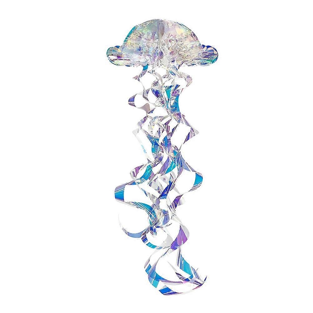 Honeycomb Jellyfish Ornament Rainbow Pendant Baby Shower Party Decoration Assorted Color 70X23X23cm Ceiling Hanging 1Set