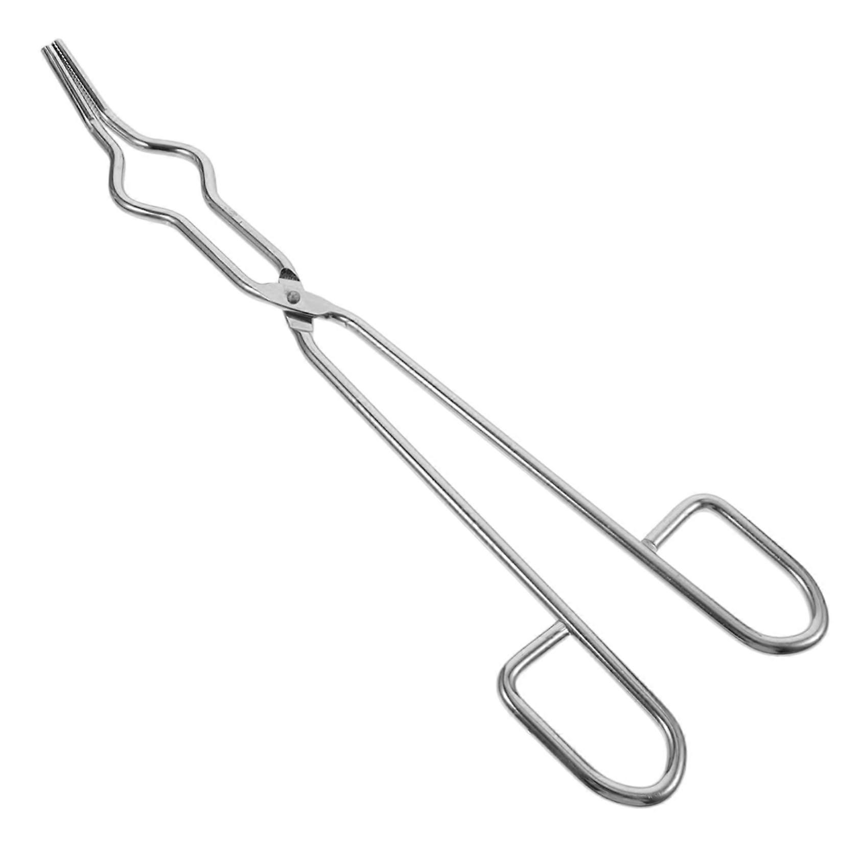 Chromed Steel Rod Holder Clamp for Beakers, Durable and Rust-Free, Ideal for Laboratory Experimentation