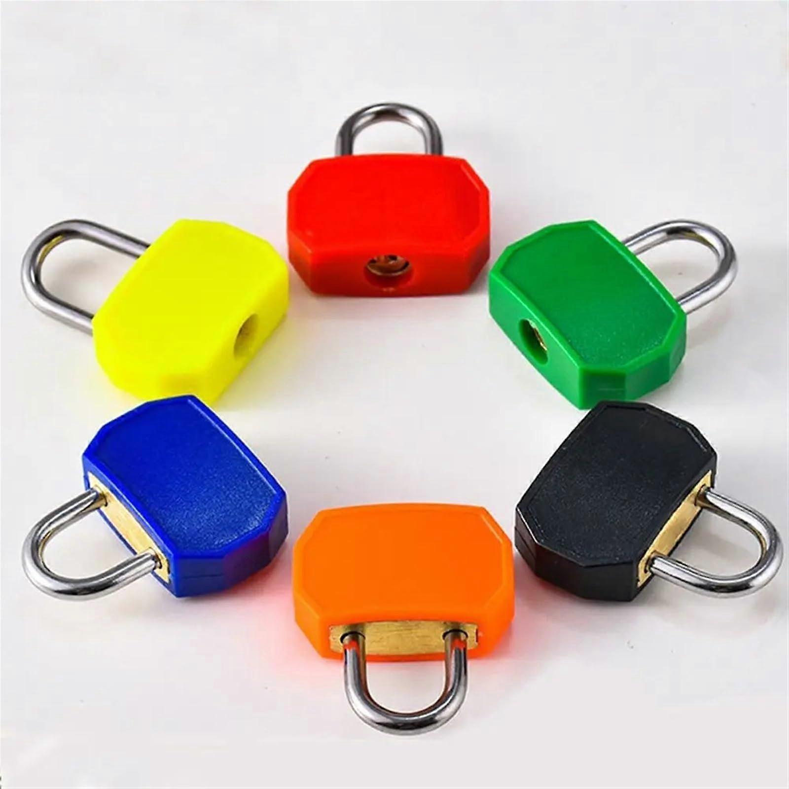1 Piece Mini Safety Padlock for Small Suitcase Diary Travel Luggage Backpack Lock with 2 Keys Portable Drawer Lock (Red)