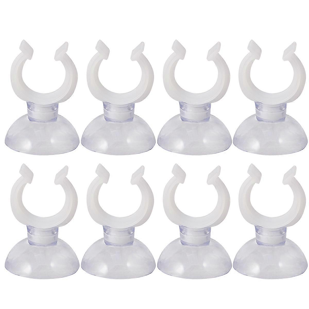Fish Tank Suction Clips Professional Suction Cup Hose Clip Transparent PVC Material Prevent Pipes From Slipping 4.00X2.50X2.50CM 30Pcs