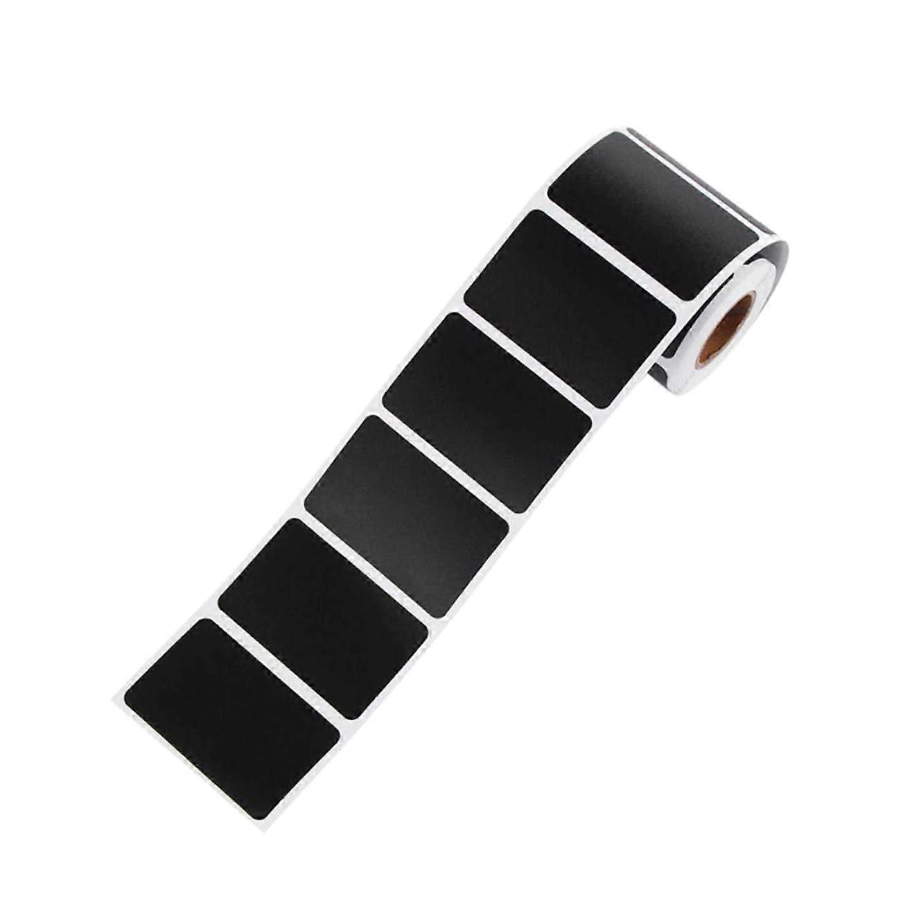 PVC Chalkboard Label Stickers, 300 Rectangular Reusable Labels for Spice Jars, Kitchen, Home & Office Organization