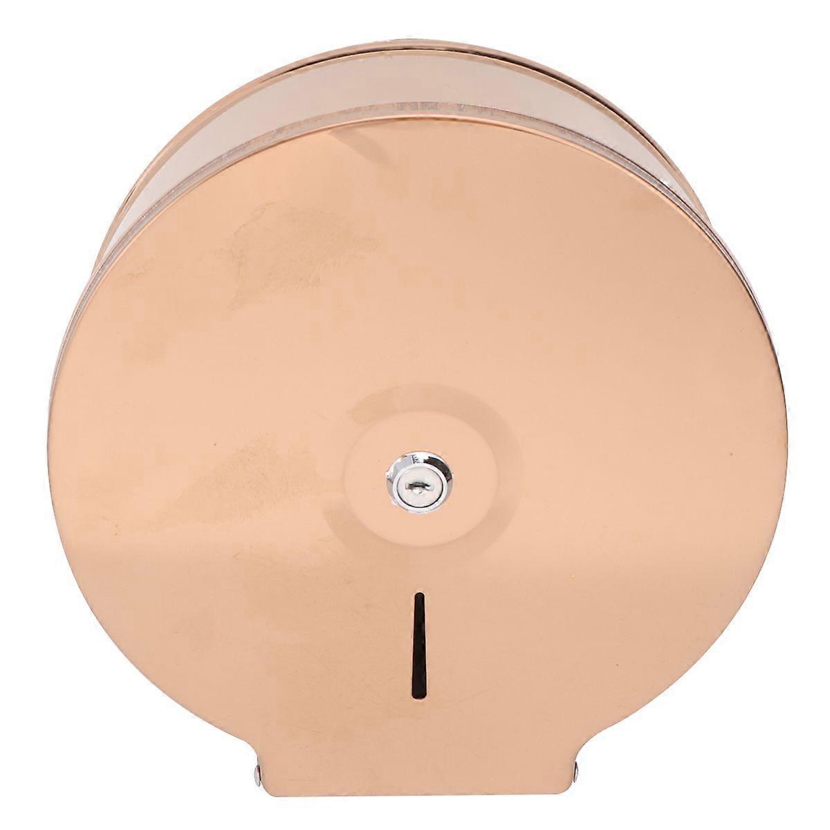 1Pc Wall-Mounted Round Tissue Holder Modern Style Roll Paper Storage Rack
