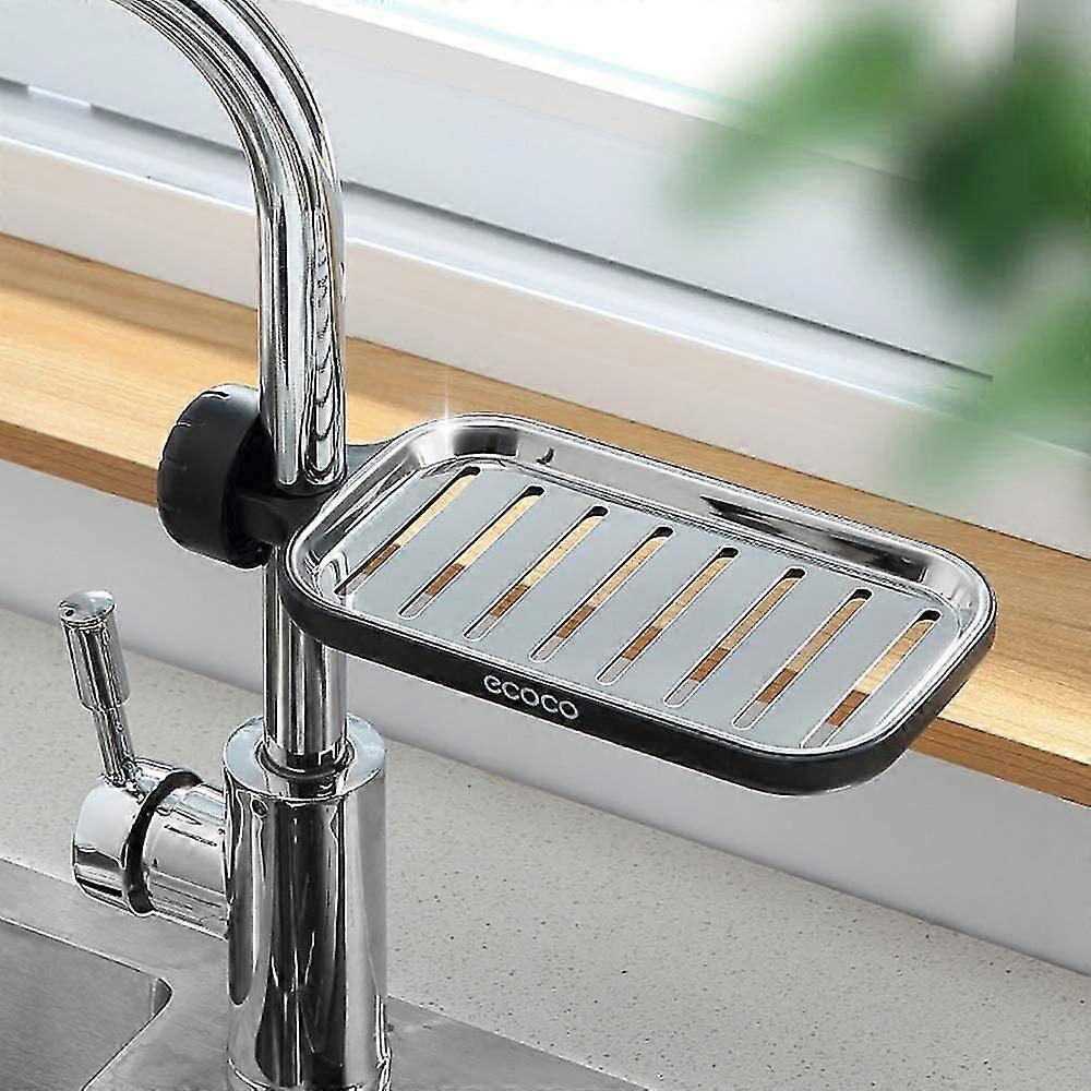 Faucet rack, stainless steel kitchen storage rack, bathroom rack, soap rack