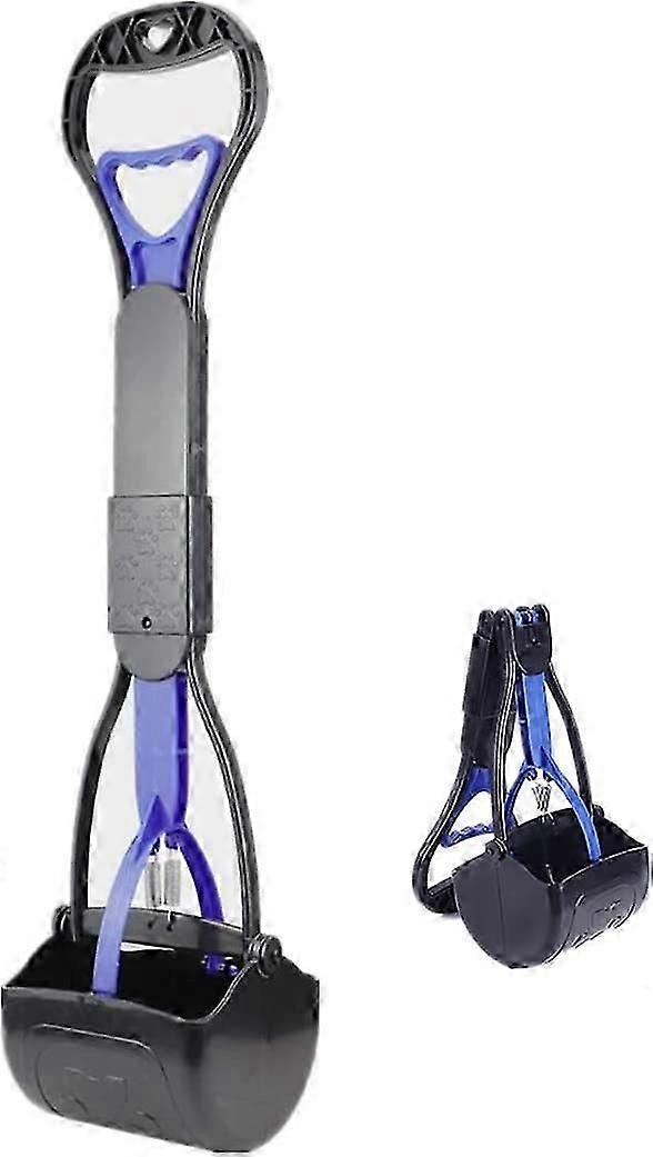 Pet Dog Poop Shovel, Foldable Long Handle Picks Up Medium Large Dog Poop, Easy to Use in Grass