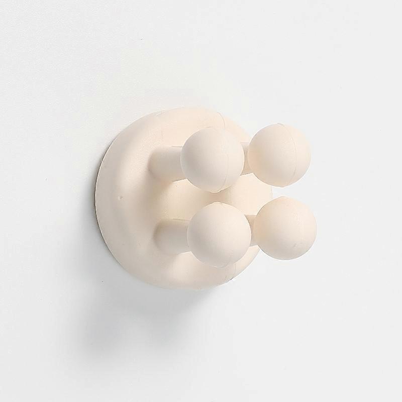 Nail-free Silicone Seamless Paste Hook Toothbrush Storage Rack