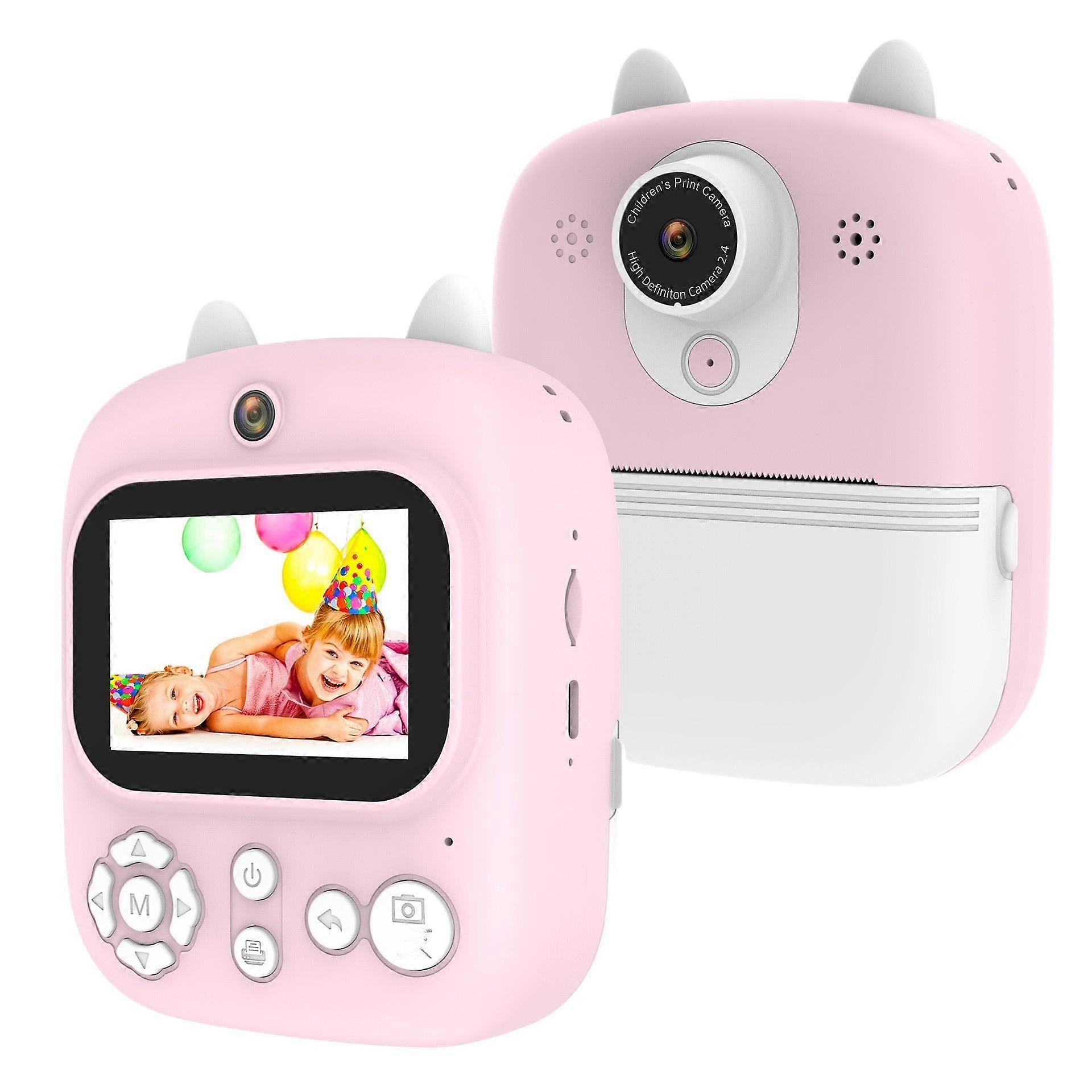 New instant camera for kids with printing function cartoon design digital photo