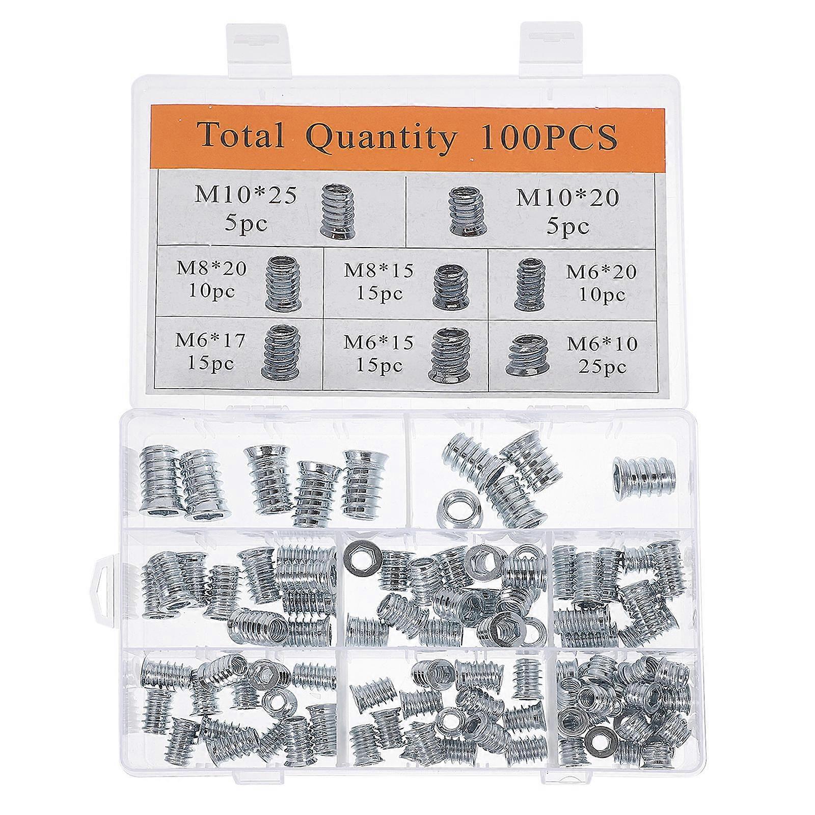 Wood Screws with Zinc Plating for Home Use Easy to Install Silver Carbon Steel 1 Set