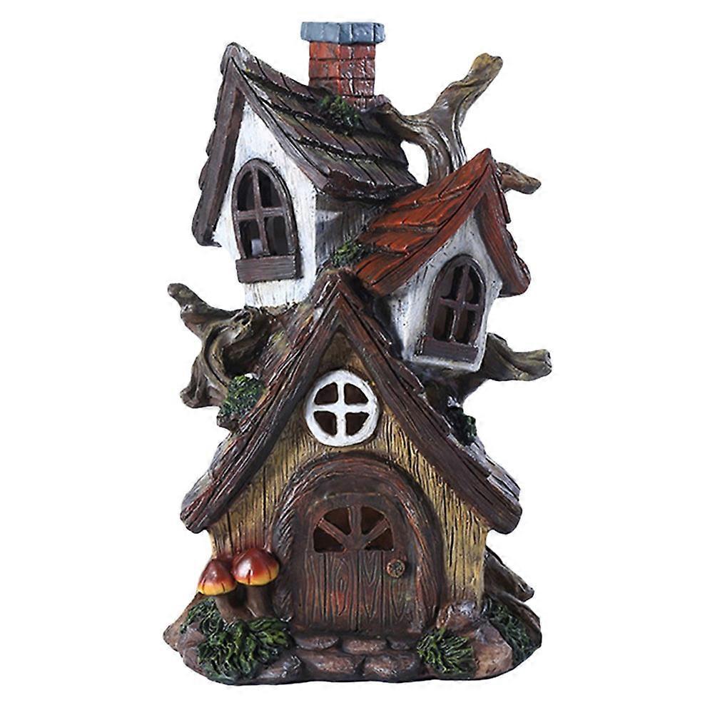 Resin Mini House Craft for Decoration Featuring Mini House Model