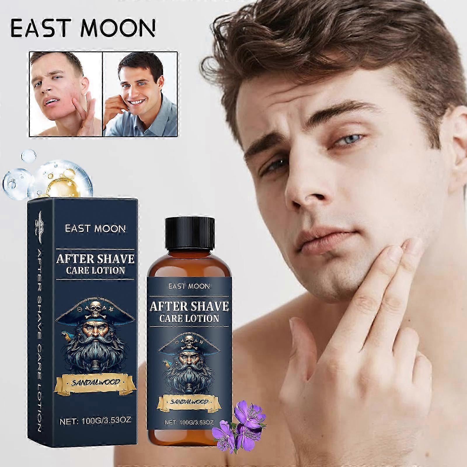 After Shave Lotion For Men, After Shave Care Lotion, After-Shave Balm Soothes Face, Moisturizes After Shaving, Eliminates Razor Burn