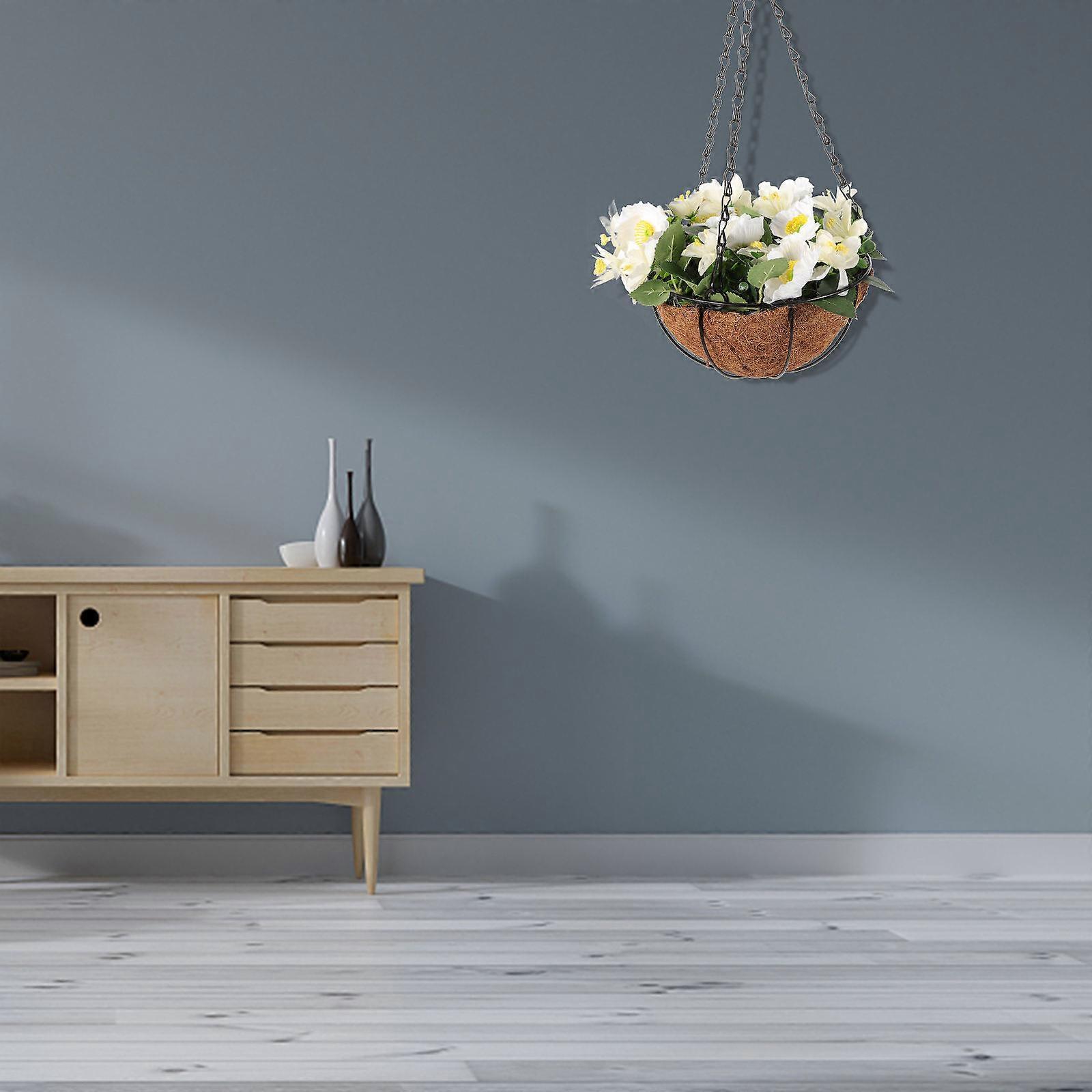 Faux Hanging Baskets Outdoor Garden Use Plastic Material Creative Design 1Pack