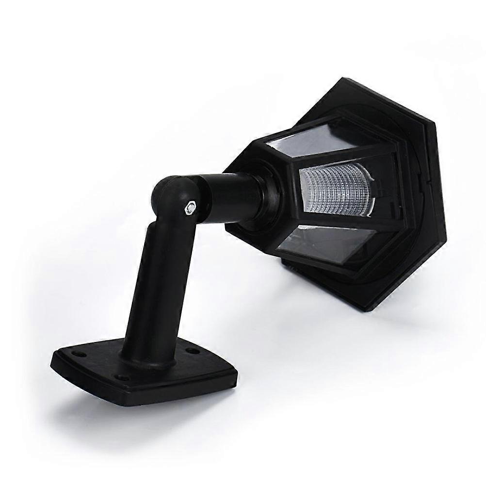 Solar Powered Wall Light Hexagon Wall Light for Lighting Use 2Pcs Black