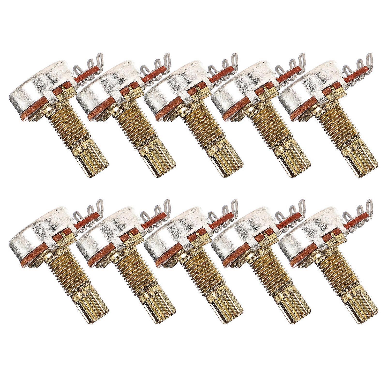 Guitar Potentiometer Tone Adjustment Guitar Accessories Small and Compact Metal 10Set