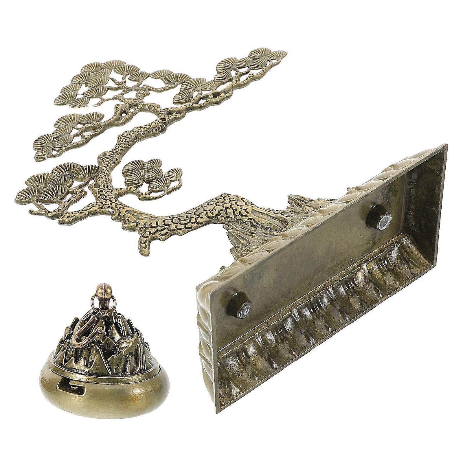 Alloy Backflow Incense Burner for Home Decor – Fengshui Incense Holder with Hanging Design for Women – Ideal for Massage Parlors and Foot Bath Shops
