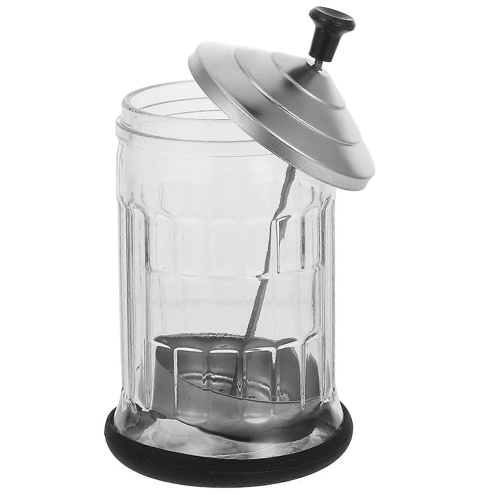 Transparent Chopstick Organizer with Cover for Kitchen Utensil Bucket Made of Glass and