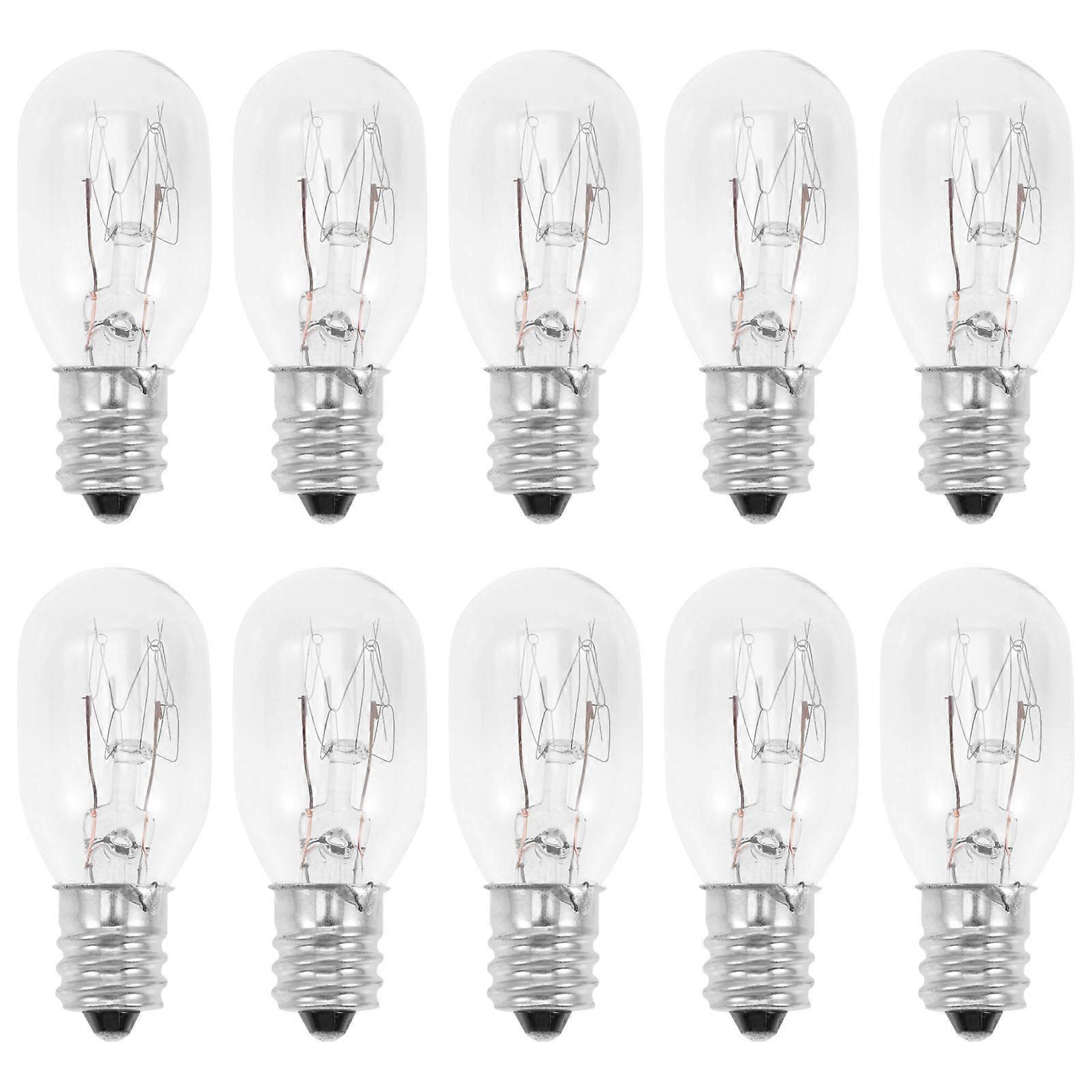 Wax Warmer Light Bulbs Scent Warmer Bulb E17 15W Glass Material Heating Function 10Pcs