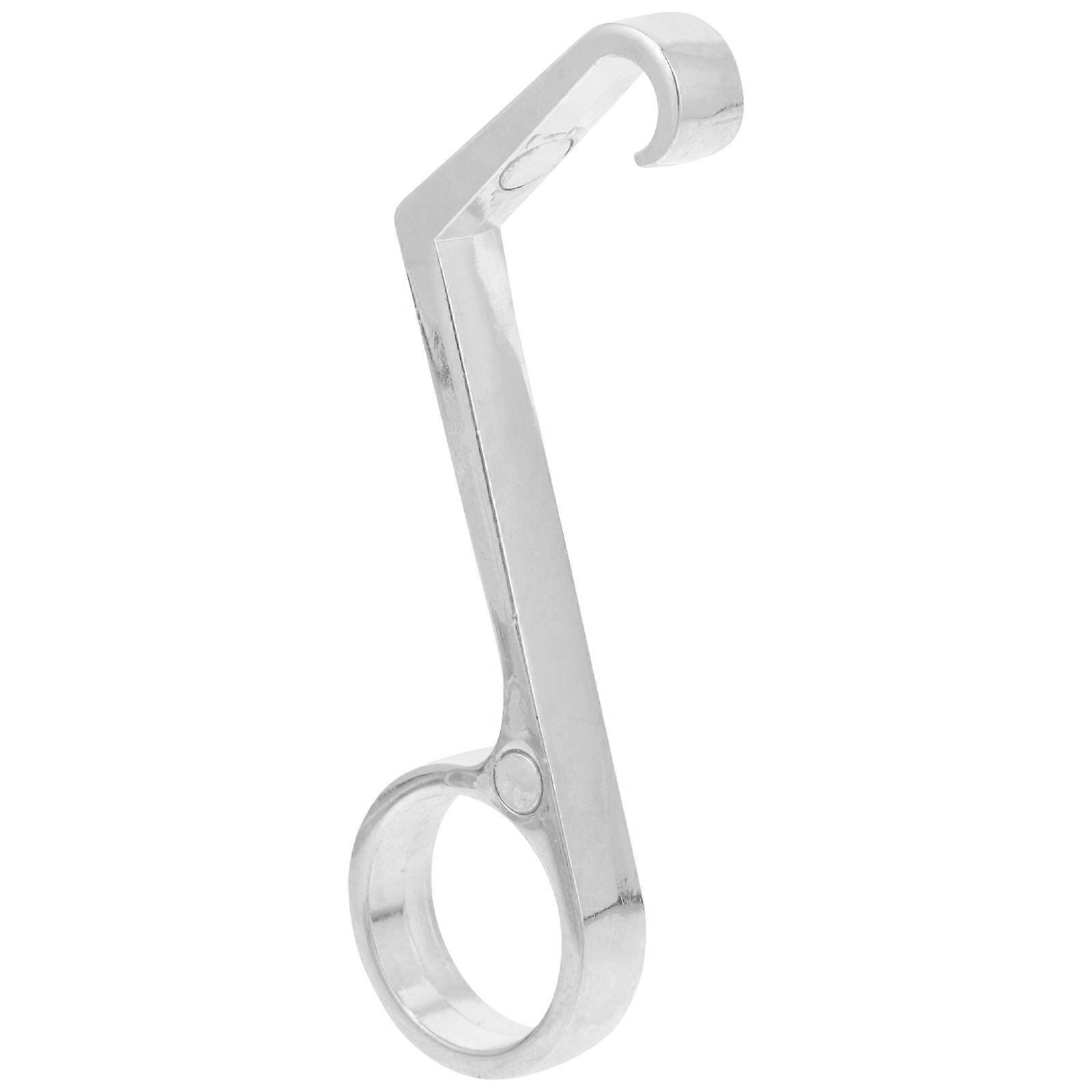 Silver Zinc Alloy Bottle Opener for and Drinks Easy OneHanded Use Perfect for Parties 4.5 inches