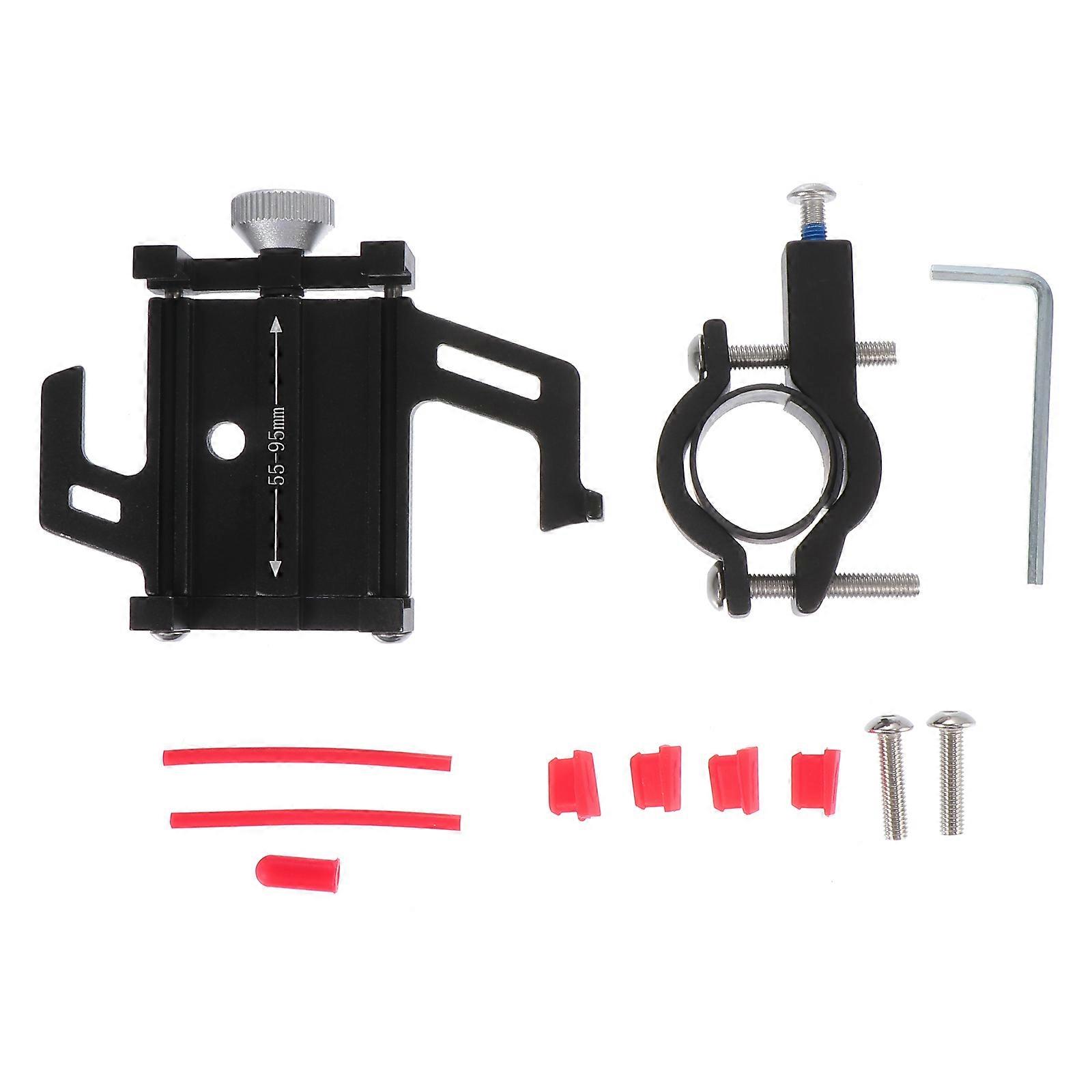 Durable Bike Phone Holder with Strong ABS Aluminium Alloy Material for Secure Installation and Red