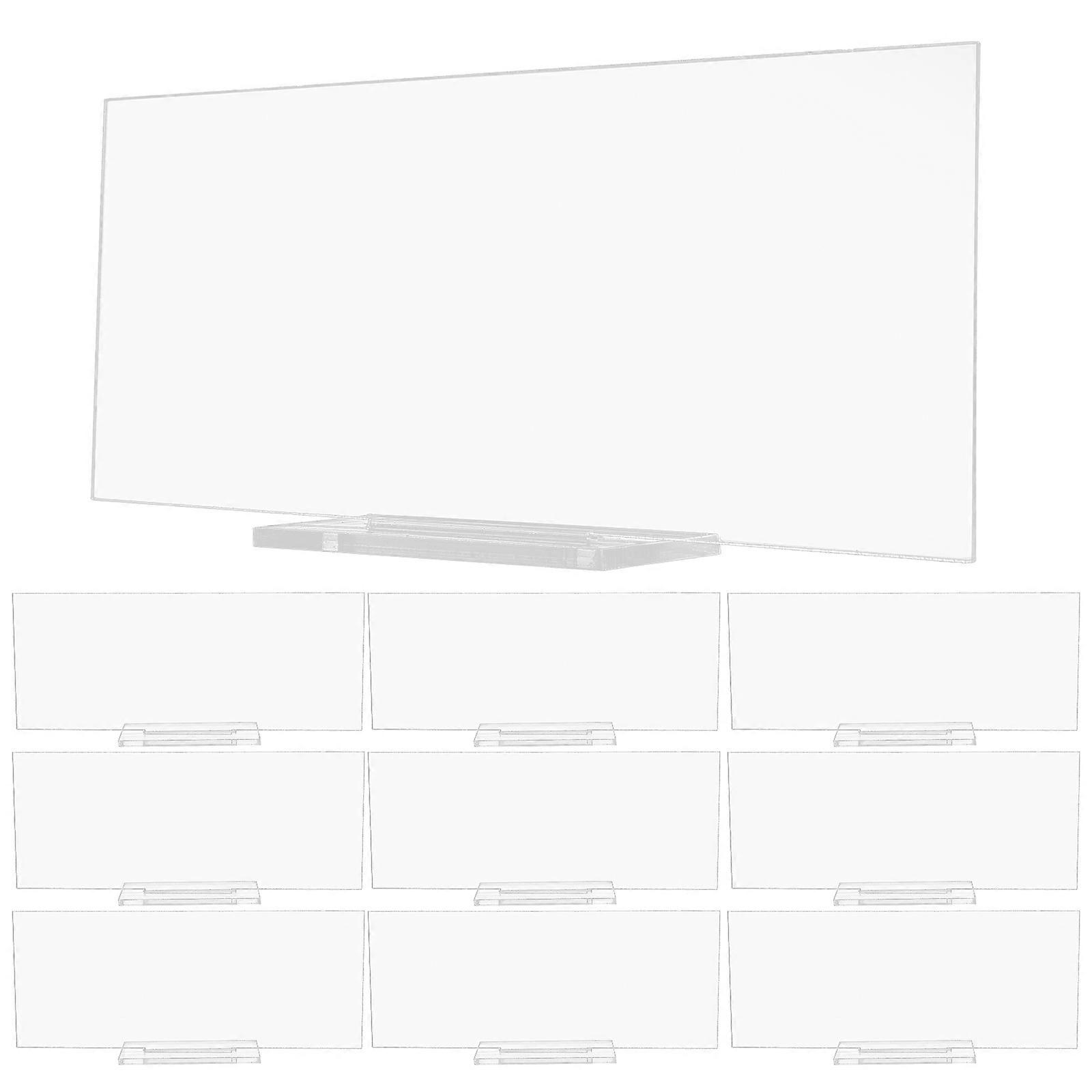 Acrylic Sign Holder for Wedding Table Numbers Clear Transparent Desktop Display Stand 6.3 x 4.1 Inches