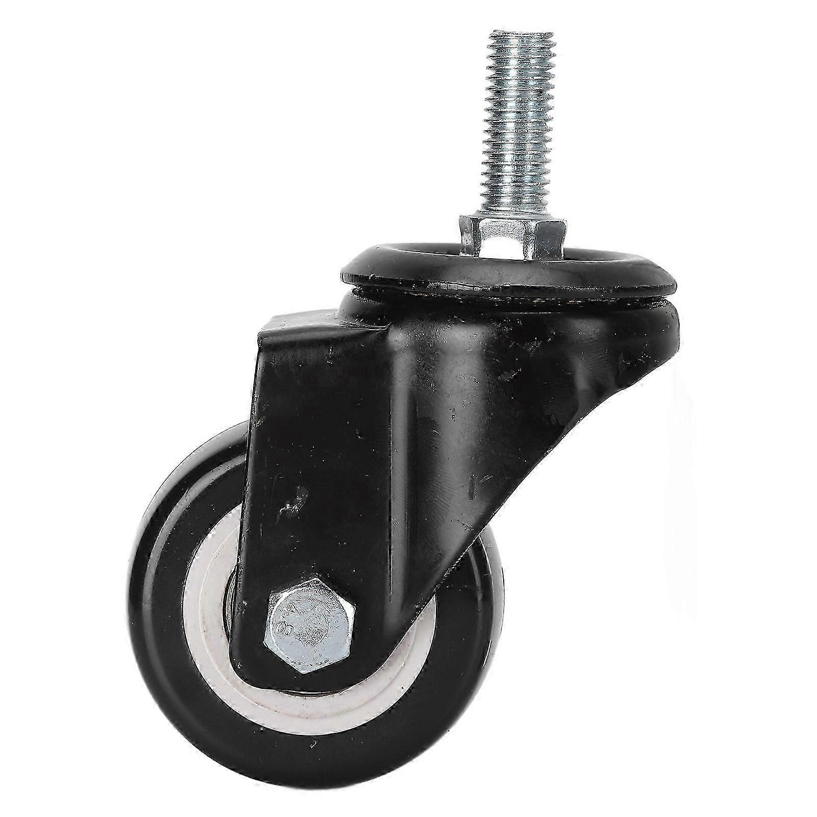 جودة عالية مزدوجة تحمل عجلة عالمية صامتة 2.5 بوصة M12 برغي العجلات