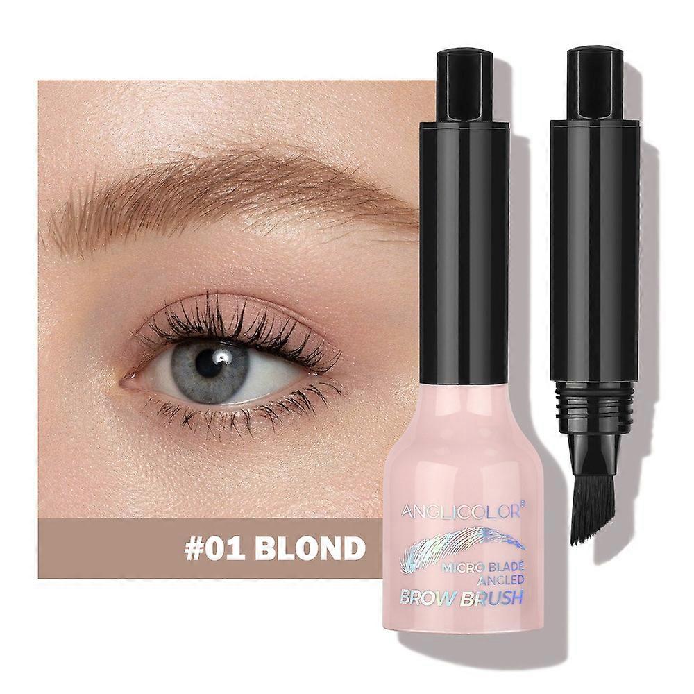 Eyebrow Tint Pressed Eyebrow Pencil Large Brush Non-Smudge Waterproof Multi-Use for Hairline