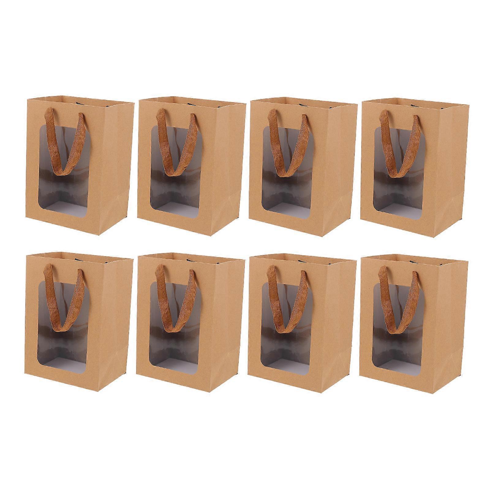 It looks like you're referring to a product listing for **Kraft paper bags with a window**, commonly used for packaging items like **candies**,