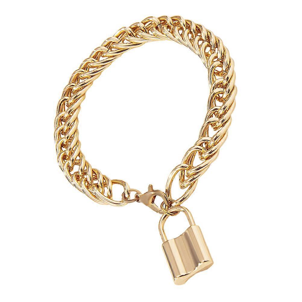 Stylish Lock Shape Ankle Jewelry For Women Ideal For Daily Wear And Casual Outfit In Golden 22x2.6cm Size 1Pack