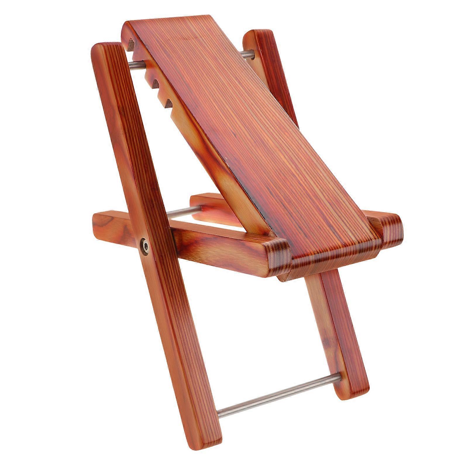 Wooden Guitar Footrest Stool with Multiple Height Settings for Classical Acoustic Guitarists 4 Gears Bamboo Foot Rest