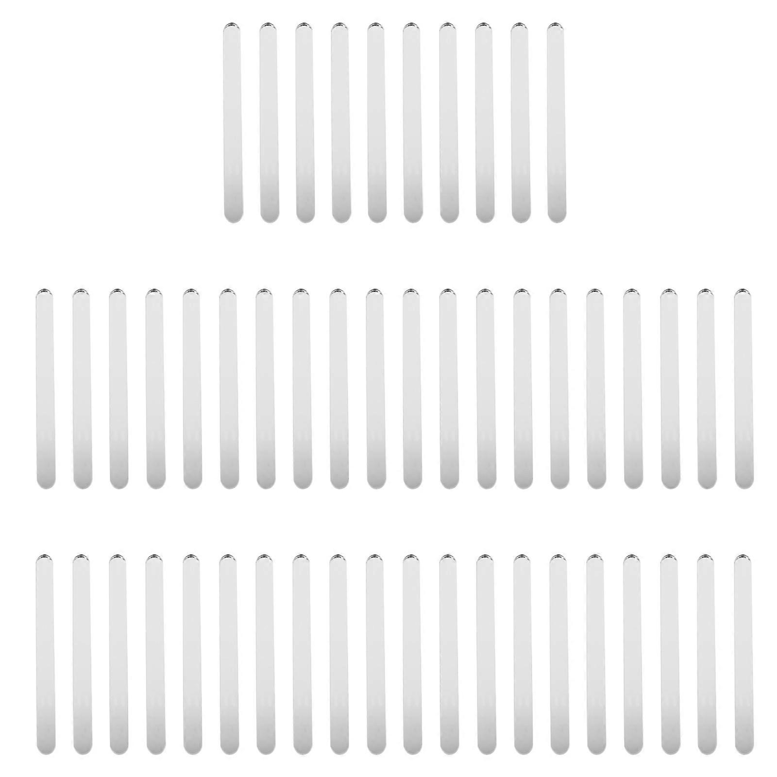 50pcs Reusable Acrylic Ice Cream Sticks for DIY Dessert Making – Practical Cake Pop Sticks for Popsicles, Ice Lollies, and Craft Projects – White