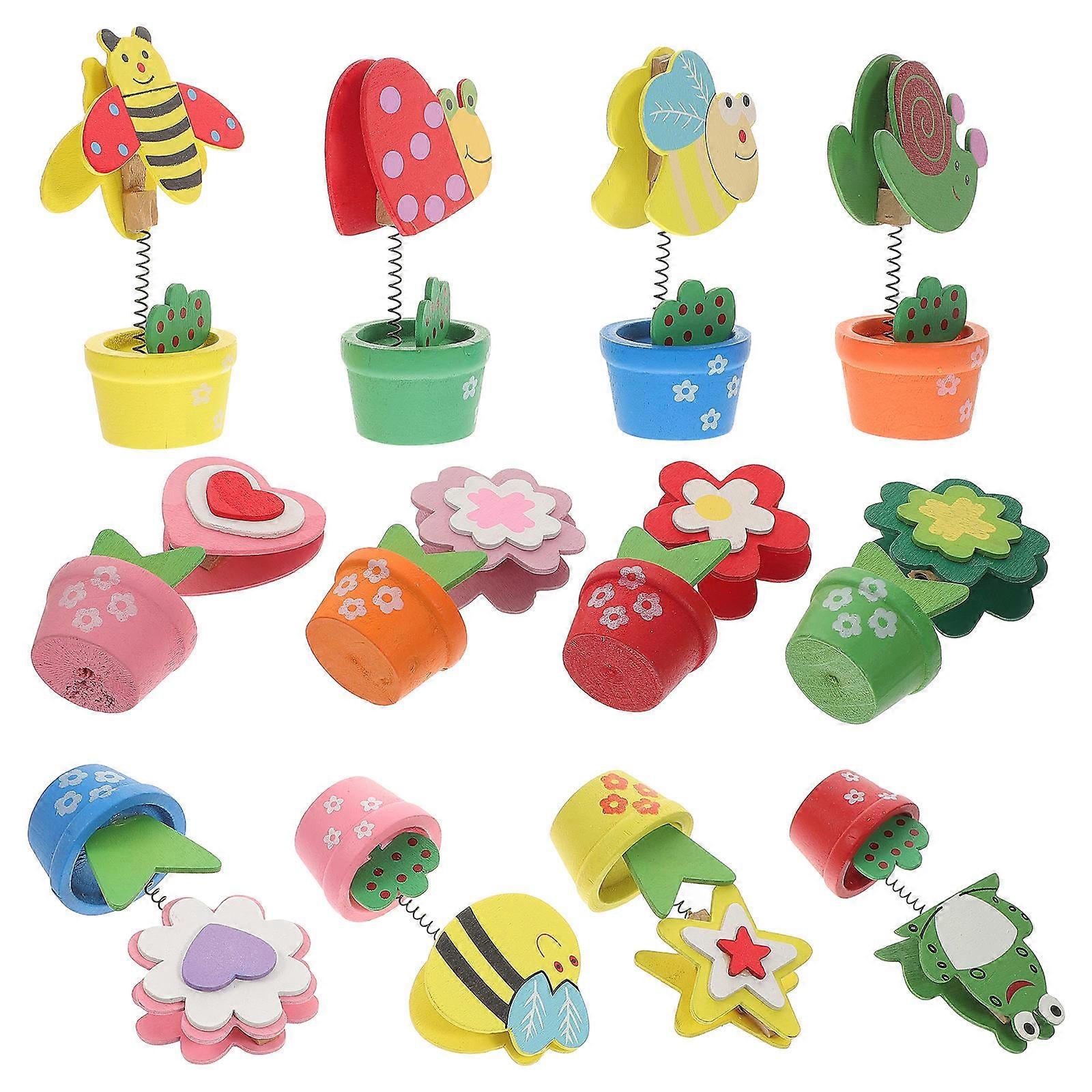 12Pcs Multi Colored Flowerpot Memo Holders Suitable For Office Use And Anniversary Party With Functionality