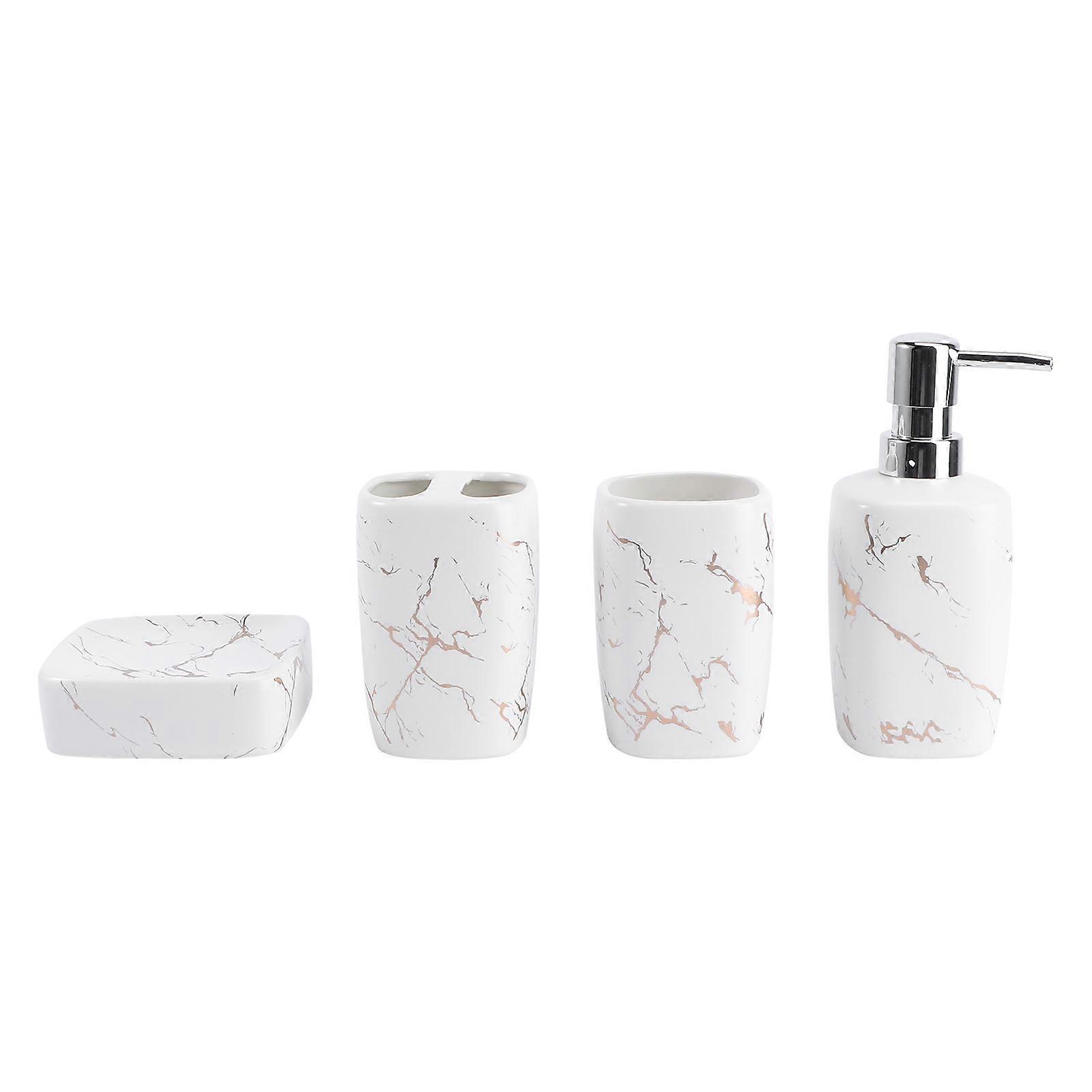 Bathroom Vanity Accessories Made From Bathroom Organization With Square Shape 1Set