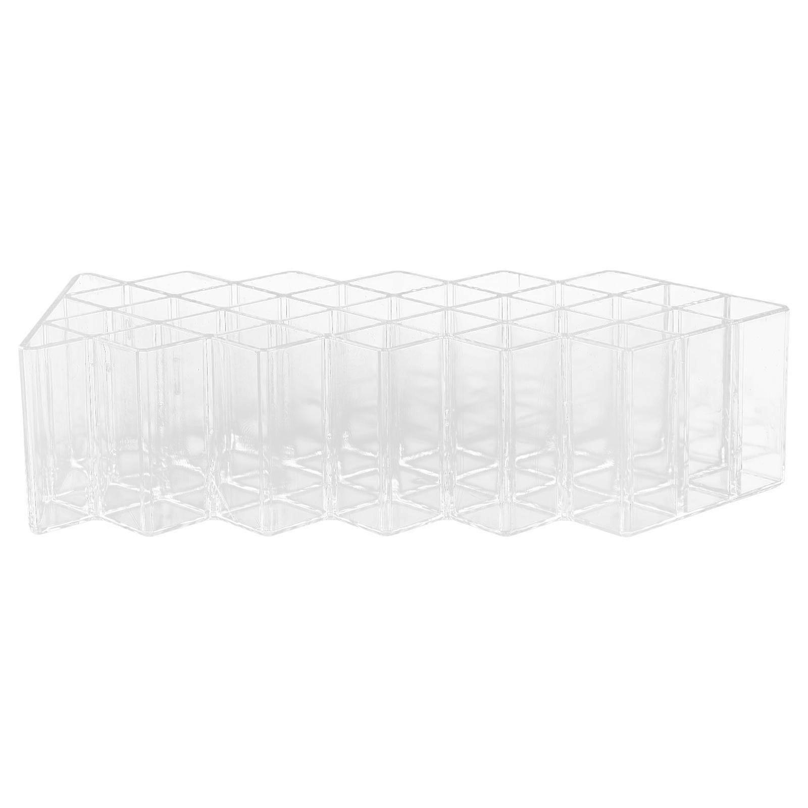 منظم أداة مستحضرات التجميل المكتبي على شكل سمكة للنساء مقاس شفاف 10X4.6X2.6in تخزين 1 مجموعة