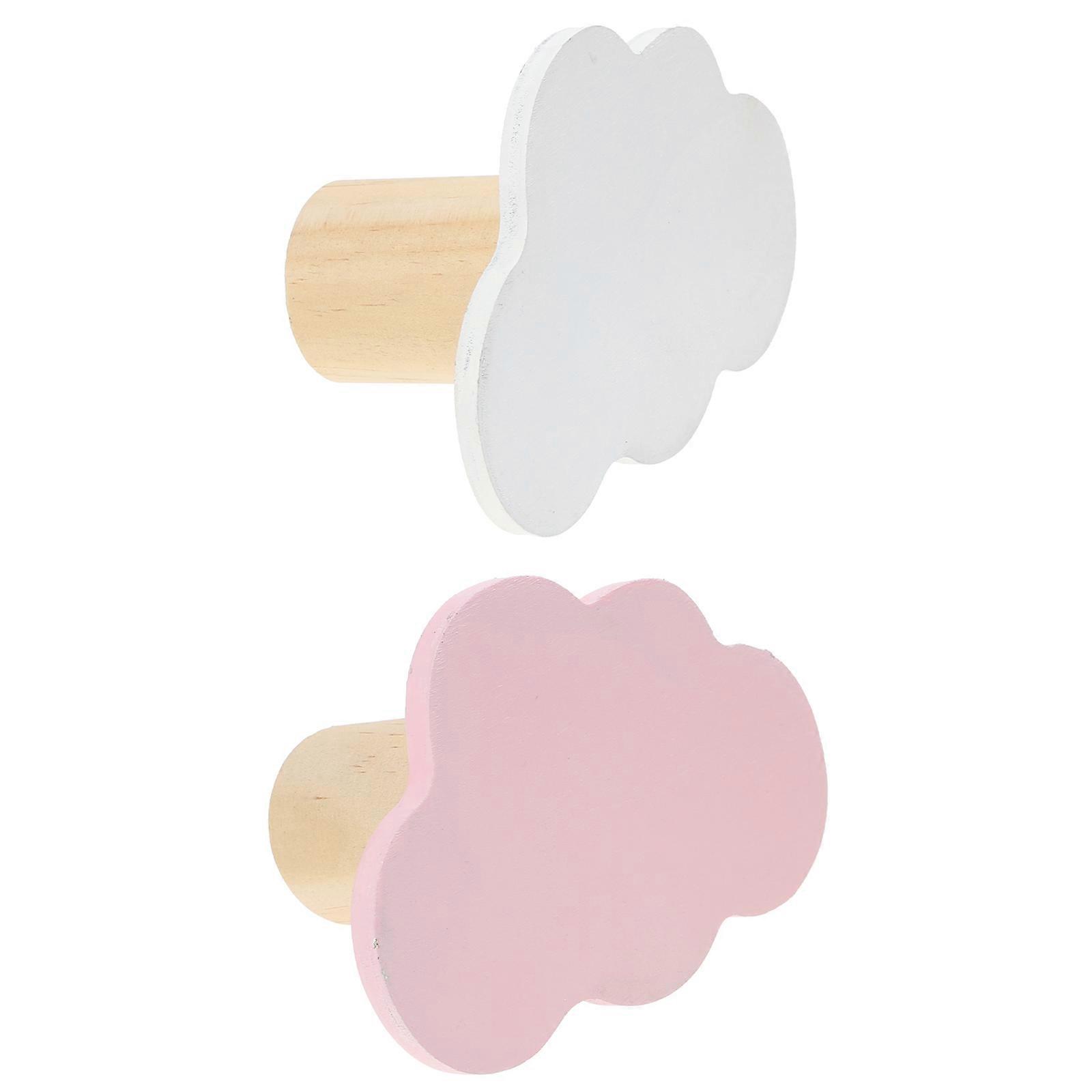 Cute Cloud Shape Wall Decor For Children's Room 10x6.5cm Hanging 2Pcs