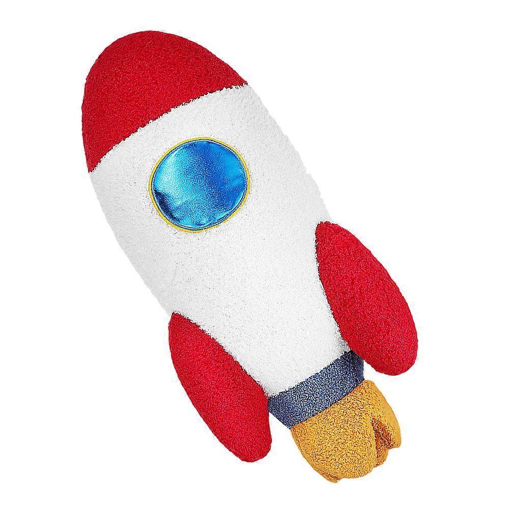 Cute Rocket Ship Pillow Space Themed Cushion for Kids Nursery Decor Soft Comfortable for Playtime and Sleep Inspiring Imagination
