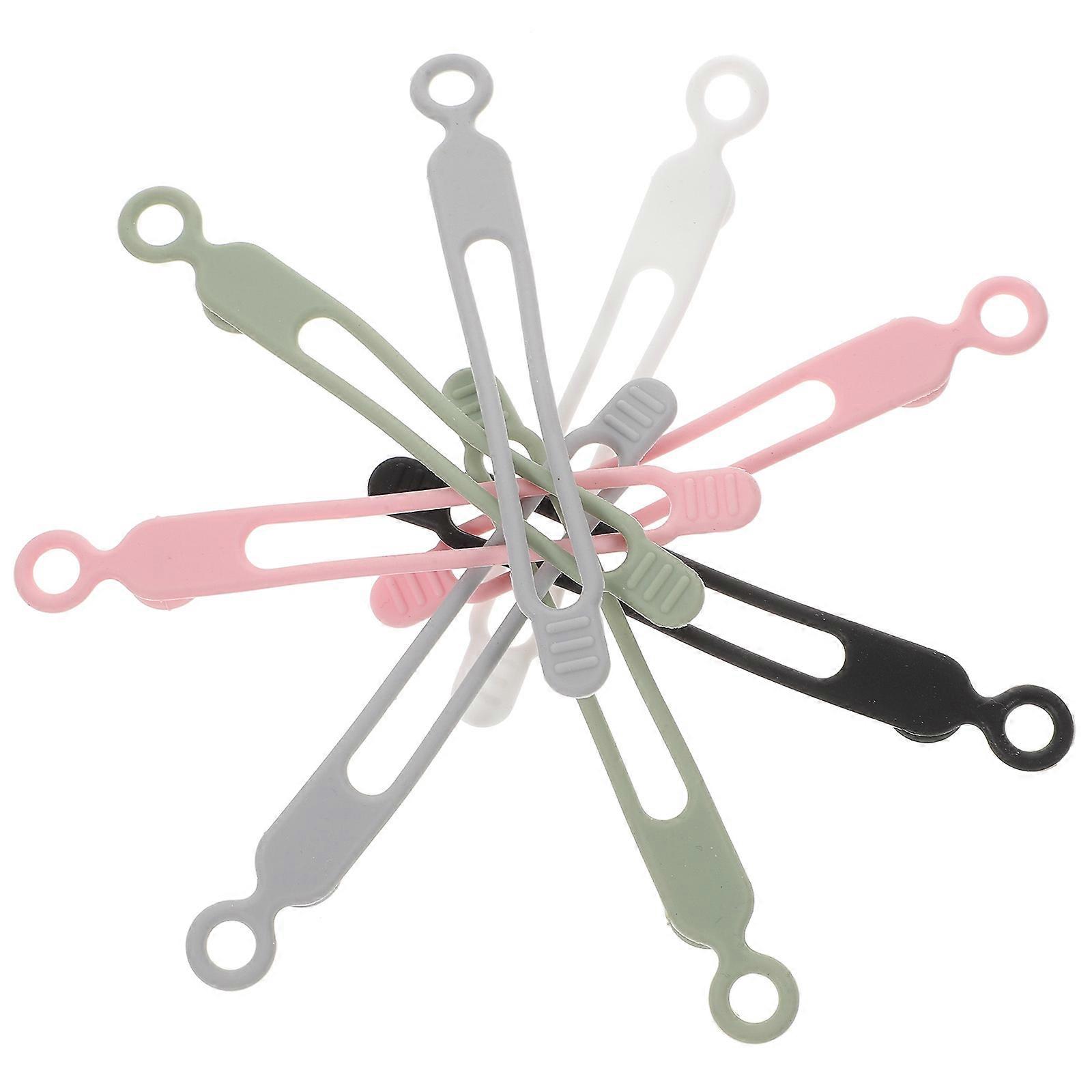 Οι επαναχρησιμοποιήσιμοι δεσμοί καλωδίων σιλικόνης οργανωτών καλωδίων εμποδίζουν την εκκαθάριση της χρήσης γραφείων ταξιδιού 10.6x1.2cm 20Pcs