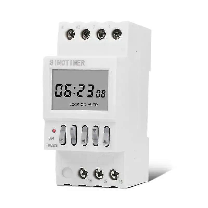 TM623 220V Programmable Astronomical Timer Switch with Latitude Display Din Rail Timer Relay