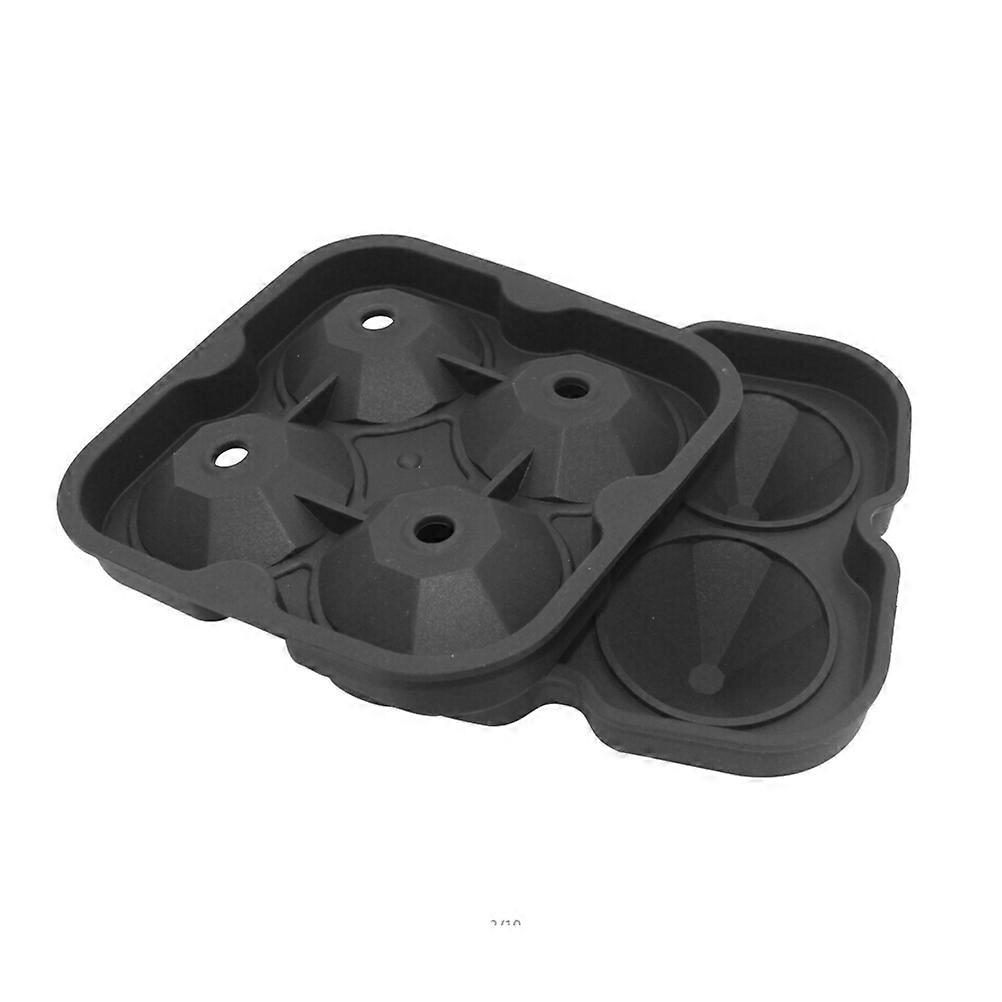 Black Silicone Ice Cube Mold for Making 3D Diamond Shaped for Parties and Easy to Clean