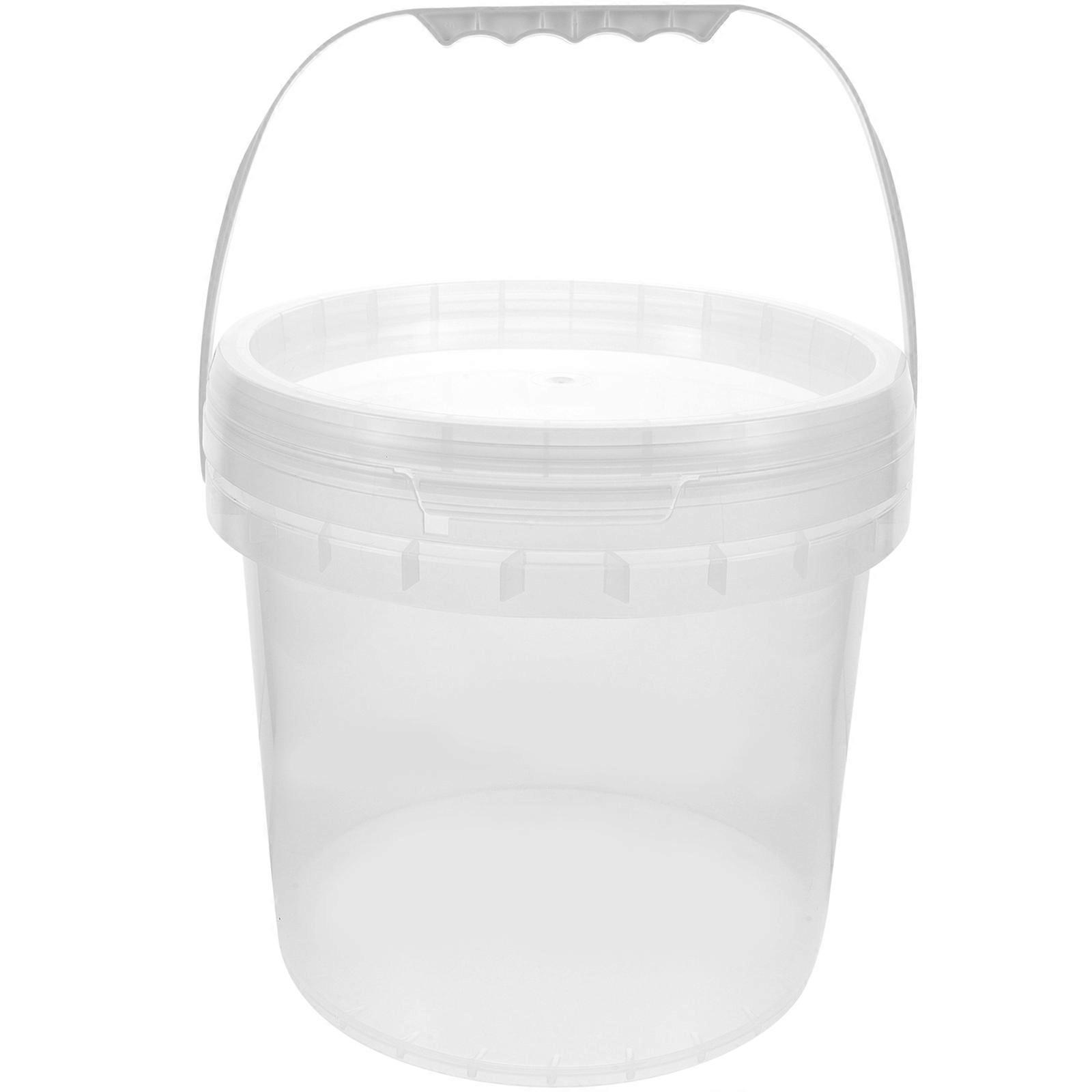 White Plastic Paint Storage Bucket with Durable Thick Material for Safe Storage and Carrying