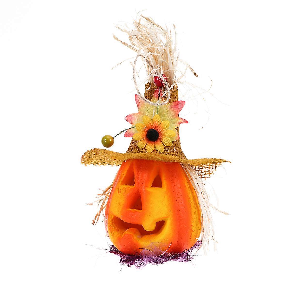 Decorative Pumpkin Light For Halloween Parties And Events With 22 x 12 x 10 Cm Size In Orange Shade 1Pack