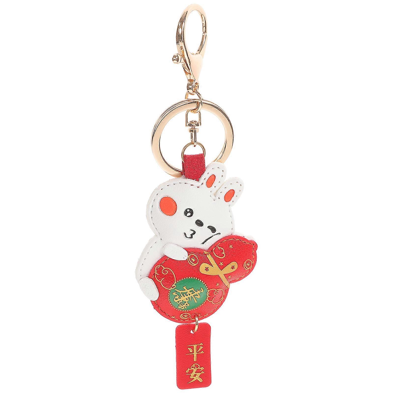 Multi Color Rabbit Keychain Hanging Decoration For Birthday Special Occasions 1Pack