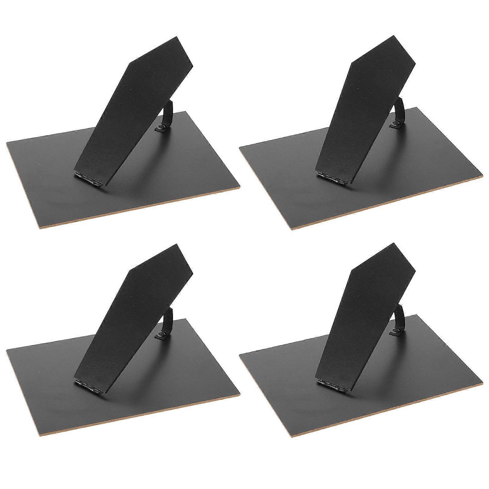 4pcs Black Photo Frame Easel Back Boards for Stable DIY Picture Frame Backing Stands Vertical Horizontal Tabletop Display Supports
